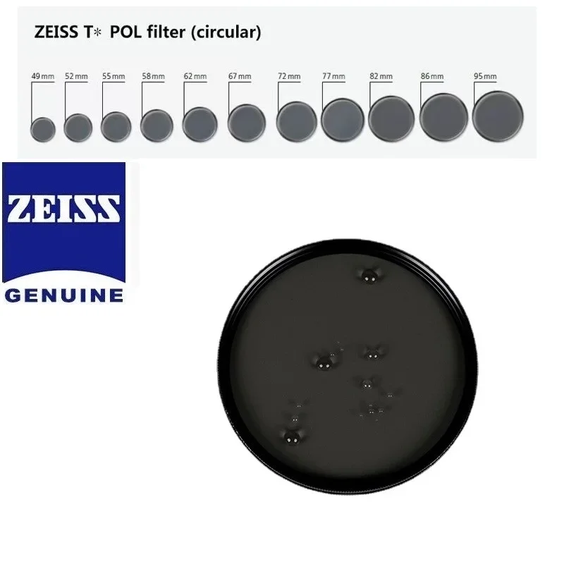 Filtre polarisant CPL 86mm Carl Zeiss T* pour objectif photo