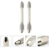 2 Pcs Hexagonal Double Ended Hand Drill Pin Vise Mini Bit Holder Brass High Speed Watch Repair Tool Ergonomic Non Grip For 1