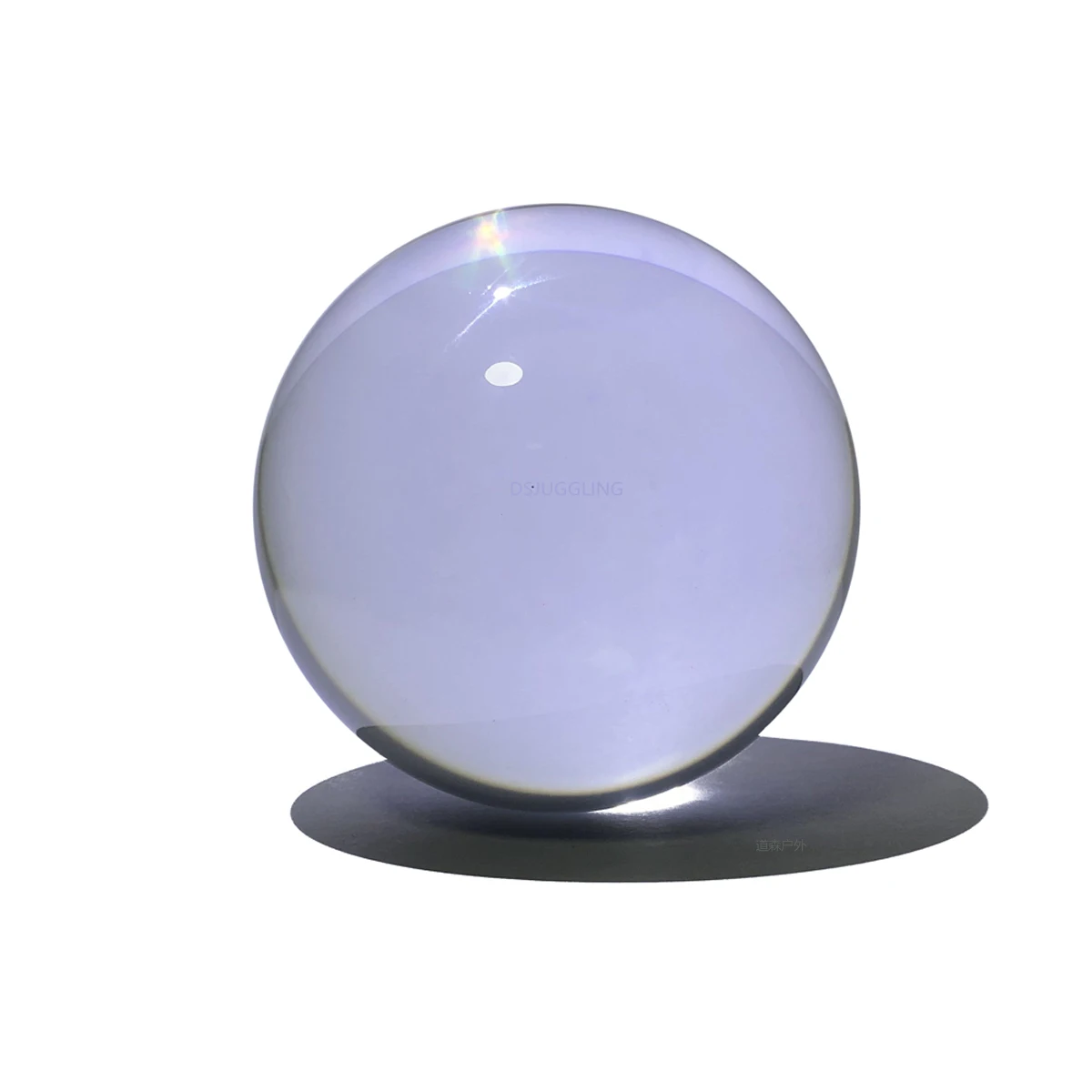 DSJUGGLING Palle Da Giocoleria Acriliche Trasparenti | Diametro 55 Mm (5,5 Cm) | Peso 110 G | Per Bambini E Principianti | Lucidate A Mano