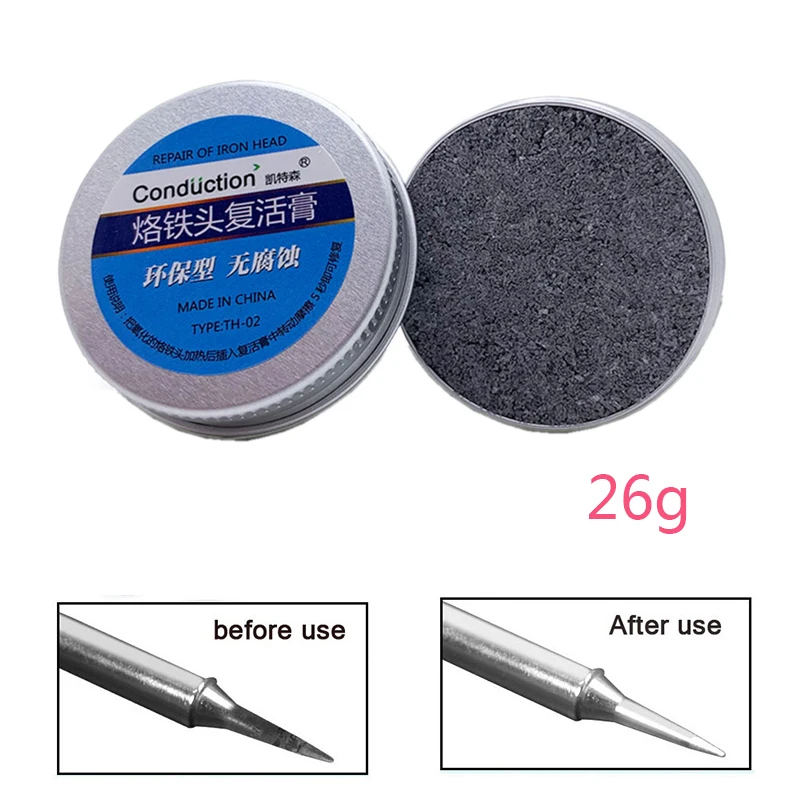 

Бессвинцовый наконечник для паяльника 26 г, освежитель, Чистая паста для оксида, наконечник паяльника, сварочная головка, модель BGA ремонтный инструмент