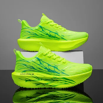 Marathon Running Shoes Men Carbon Board Speciality Sports Breathable Lightweight Women's Comfortable Athletic Nonskid Sneakers 1