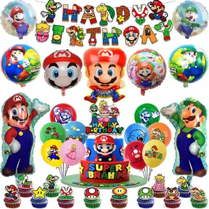 Super Mario Bros Drinking Straws Anime Birthday Party Decoration for Kids  Boy Girl Cartoon Baby Shower Party Wedding Supplies - AliExpress
