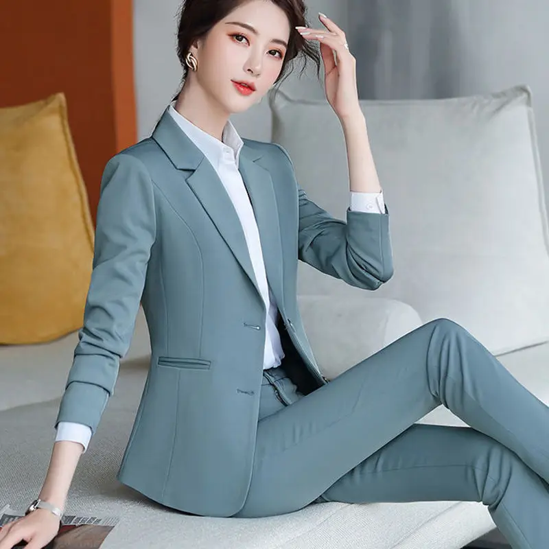 

20912 Suit Female Graceful and Fashionable Slim-Fitting Work Clothes Business Formal Wear Business Wear College Student Intervie