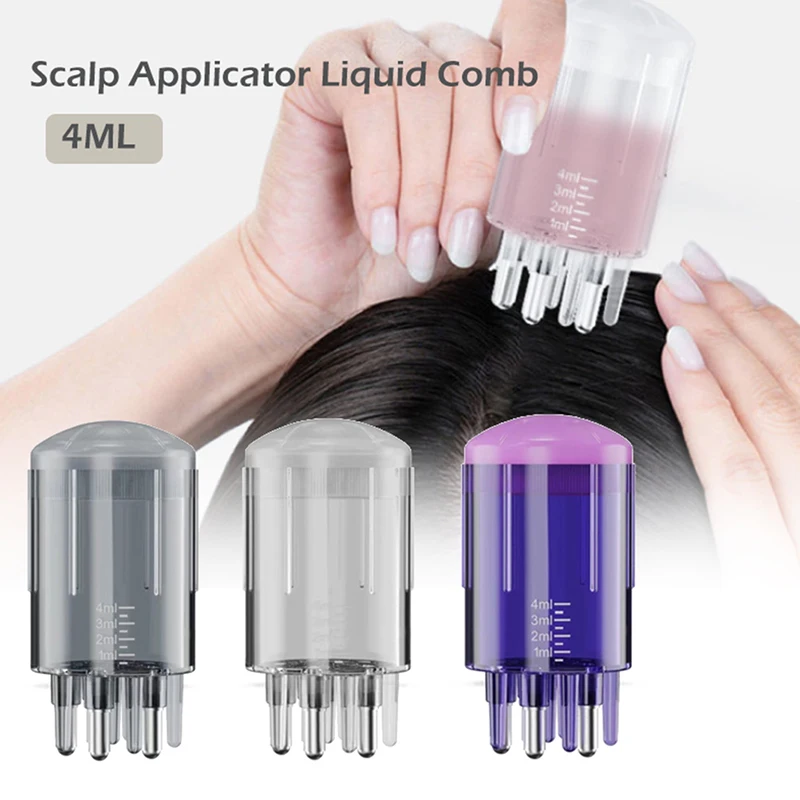 

Serum Oil Apply Scalp Applicator Liquid Comb for Hair Scalp Treatment Essential Oil Liquid Guiding Massager Comb Hair Growth