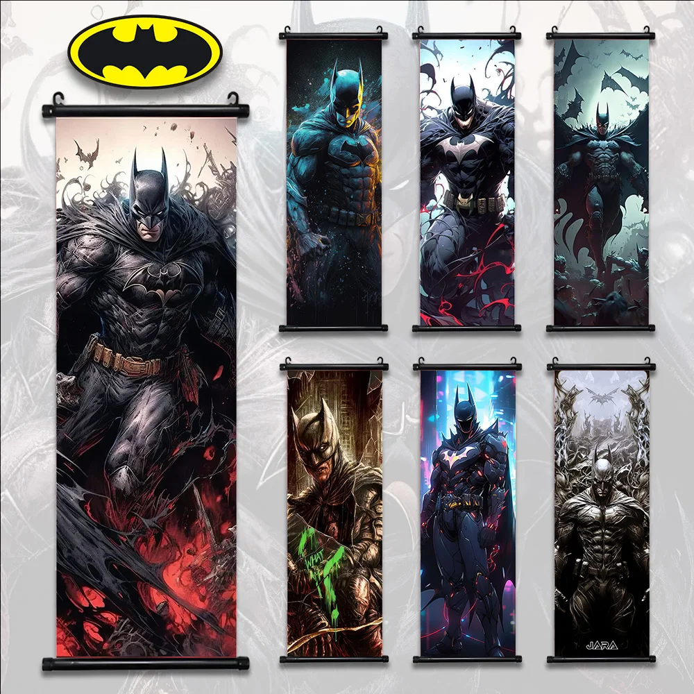 Dc Batman Poster Movie Wallpaper Wall Artwork Canvas Painting Print Hanging Joker Scroll Camera Da Letto Computer Room Decoration Art