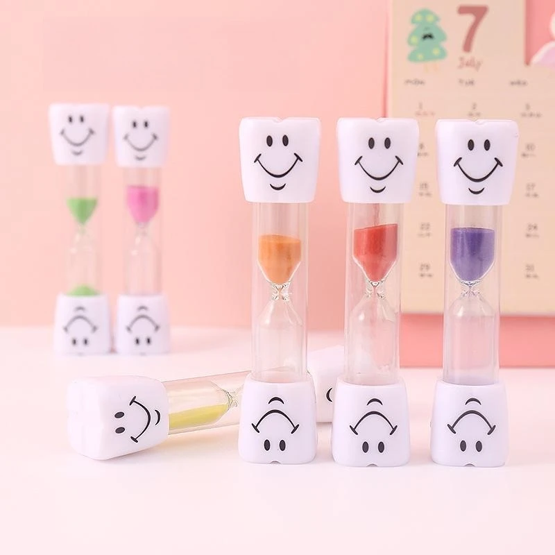 3 Minutes Brush Teeth Hourglass Timer Sand Clock Home Desk Drop-proof Hourglass Decora Sand Tray Children's Stress Relief Toys 5