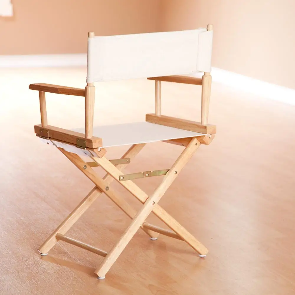 Folding Director Chair Durable Solid Wood Portable Design Perfect Trade Shows Outdoor Events Home Use 3