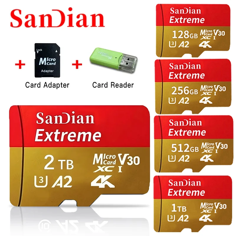 Cartão TF Classe 10 A1 SDXC UHS-I 2 Tb 1 512 Gb 256 Micro SD De Até 120 - Foto 6