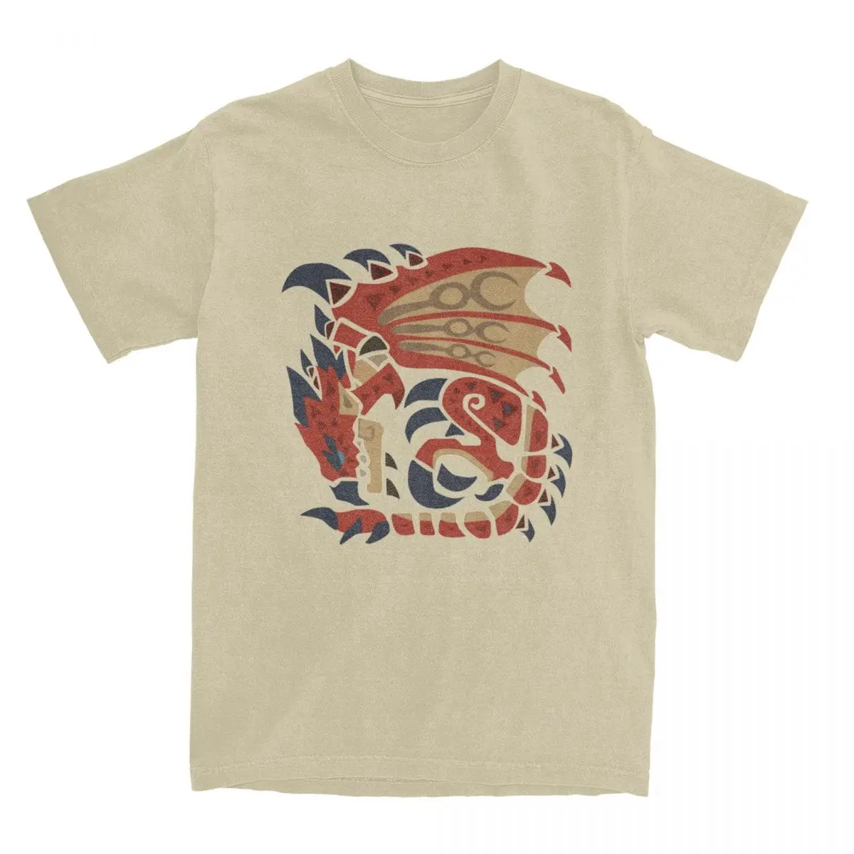 Rathalos Aesthetic Summer Cotton Fashion Tee - Men's Short-Sleeve Custom Design T-Shirt