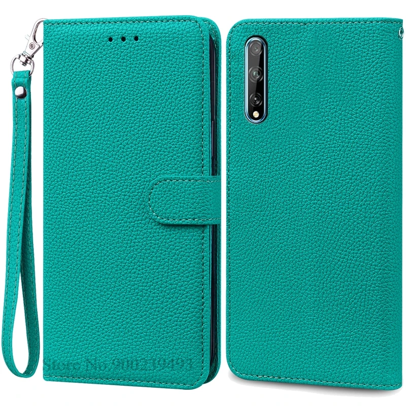 Luxurious Soft TPU Leather Flip Wallet Phone Case with Strap and Card Slots