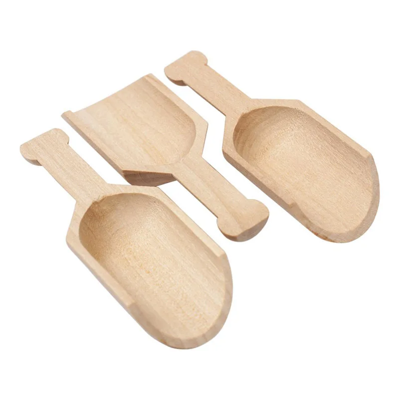 

Mini Wooden Salt Spoon Coffee Powder Spoon Household Small Salt Shovels Wooden Handle Scoop Teaspoon Ground Coffee Scoops
