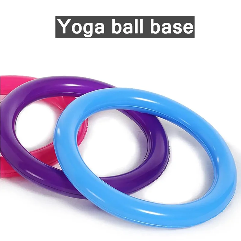 Gym Yoga Ball Base Non-slip Explosion-proof PVC Pilates Round Exercise Thicken Stable Balance Fixed Ring For 55-85cm Yoga Ball