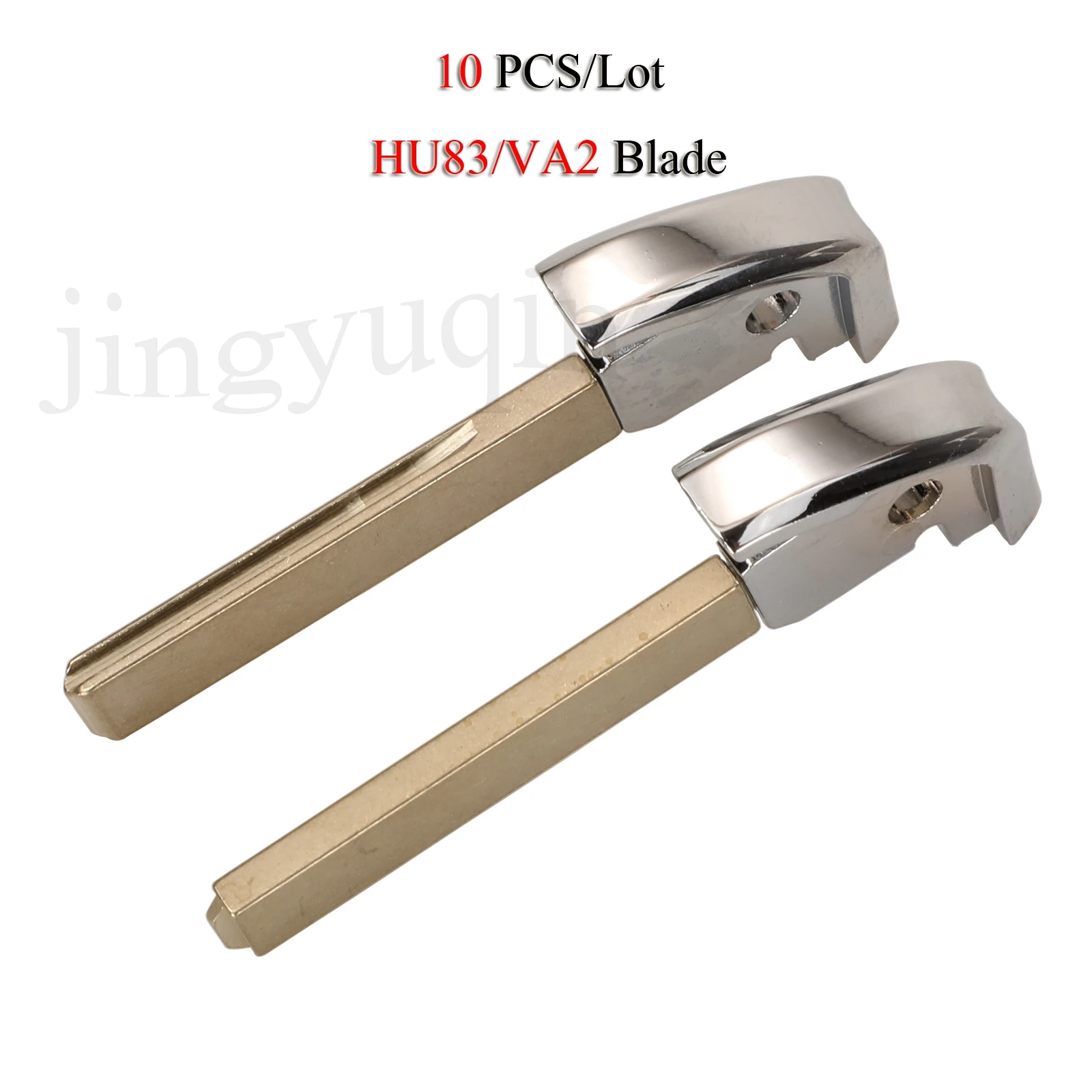 

jingyuqin 10PCS/Lot Remote Car Key Blade For Peugeot 308 408 3008 4008 5008 508 For Citroen C3 C4 DS VA2/HU83 Blank Replacement