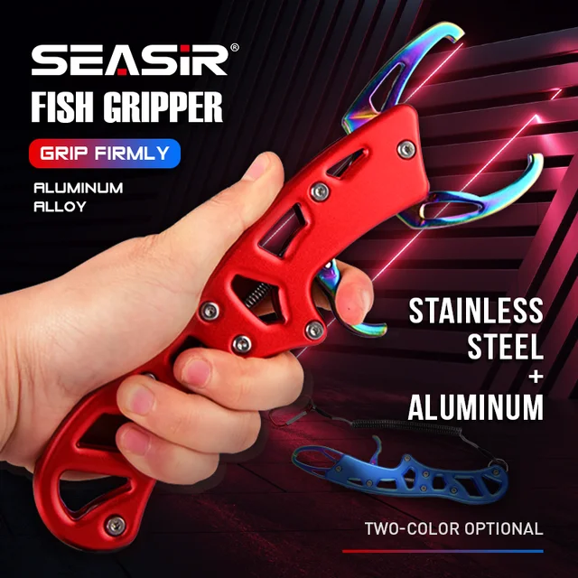 SEASIR Fishing Gripper Color Titanium Controller Fishing Tool Aluminum Alloy Stainless Steel Sea Fishing Lure Fish Catcher