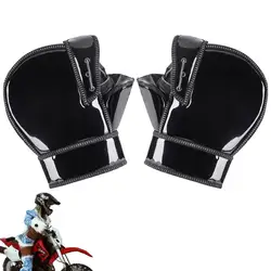 Handlebar Mittens Cold Winter Windshield Motorcycle Gloves Waterproof Hand Gloves With Reflective Strip For Snowmobiles Scooters