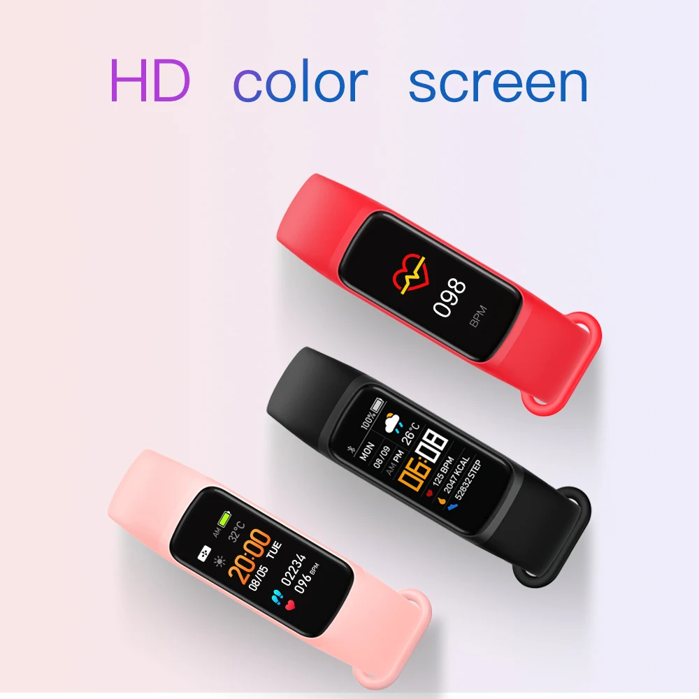Impermeável Relógio Inteligente para Homens e Mulheres Relógio de Pulso Bluetooth Pulseira de Fitness Freqüência Cardíaca Eletrônico Esportes Android Ios c7 - Image 5