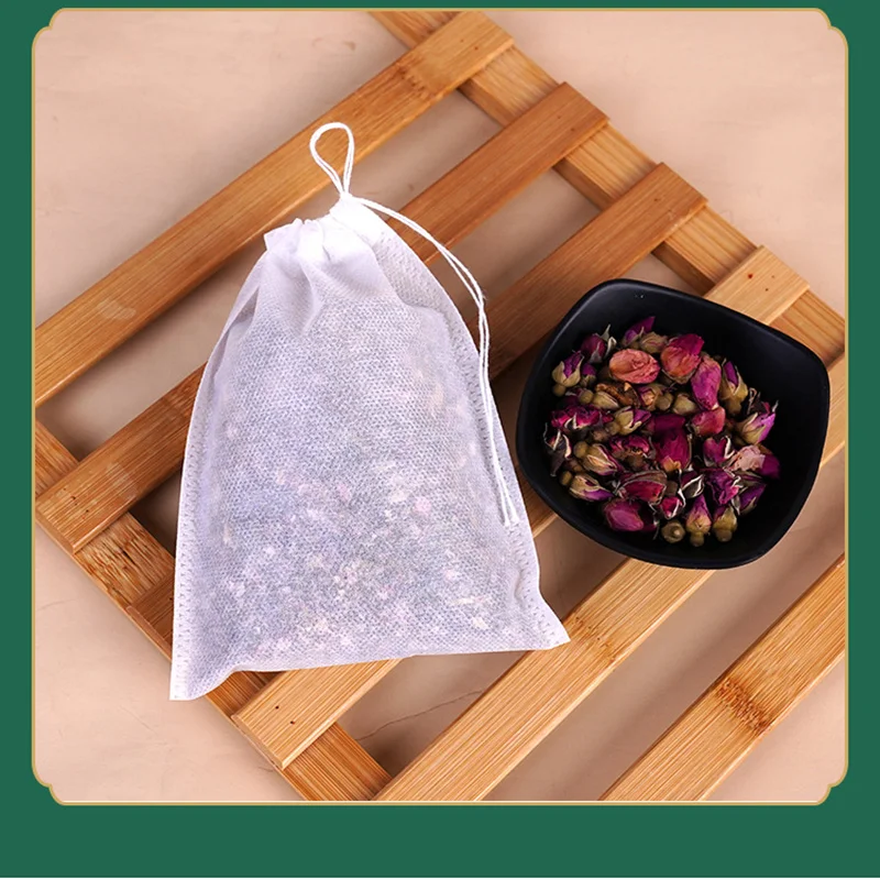 Tea bag disposable tea bag corn fiber traditional Chinese medicine non-woven fried medicine food grade filter, disposable tea filter bags, disposable tea bags