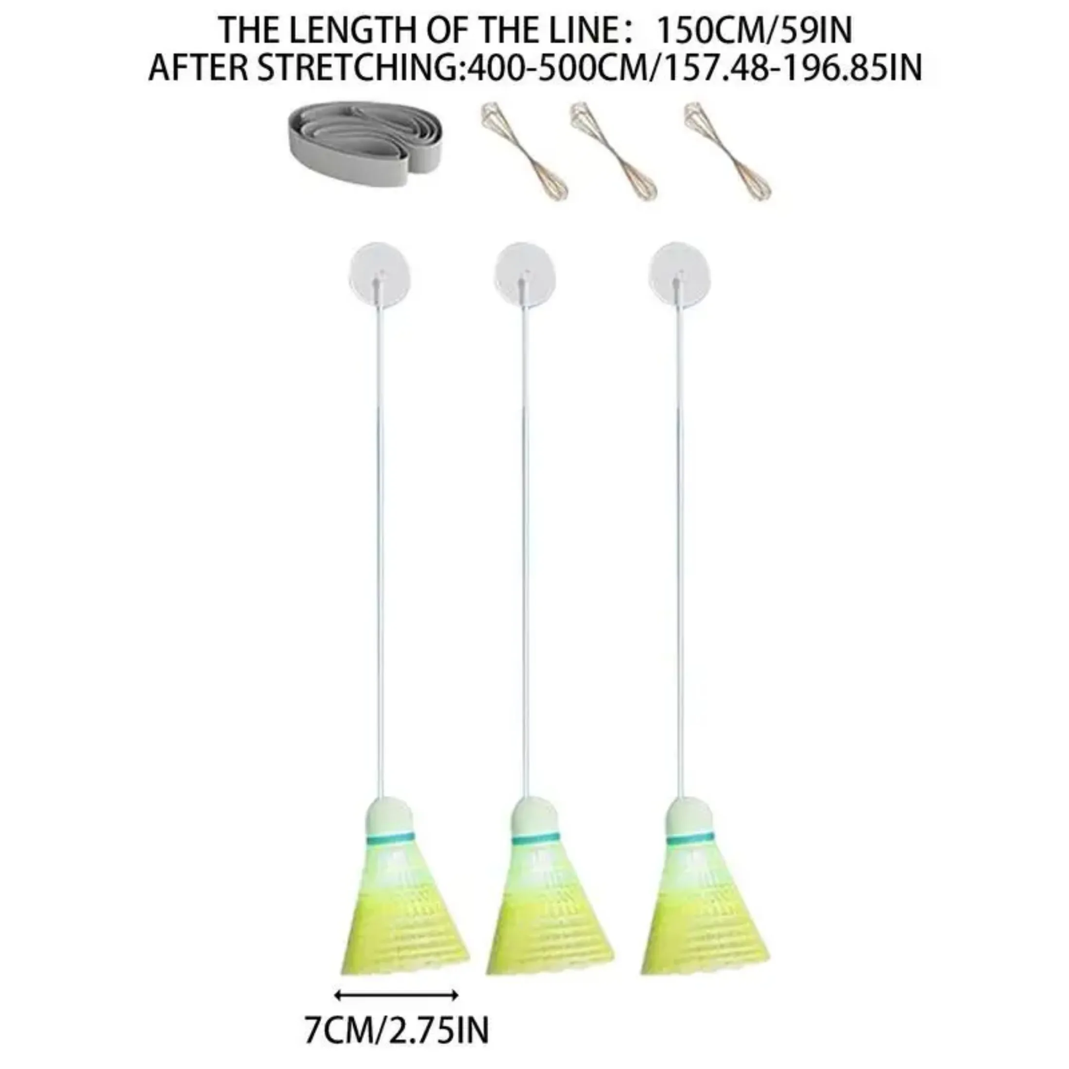 Badminton Single Trainer Power Practice Automatic Rebound Badminton Self-Luminous badminton trainer