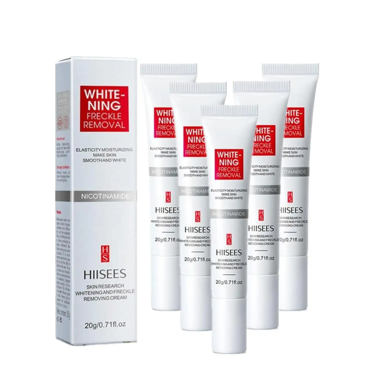 

5PCS Whitening And Freckle Removing Cream Fade Spots Replenish Water And Moisturize Freckle Removing Cream Face Cream