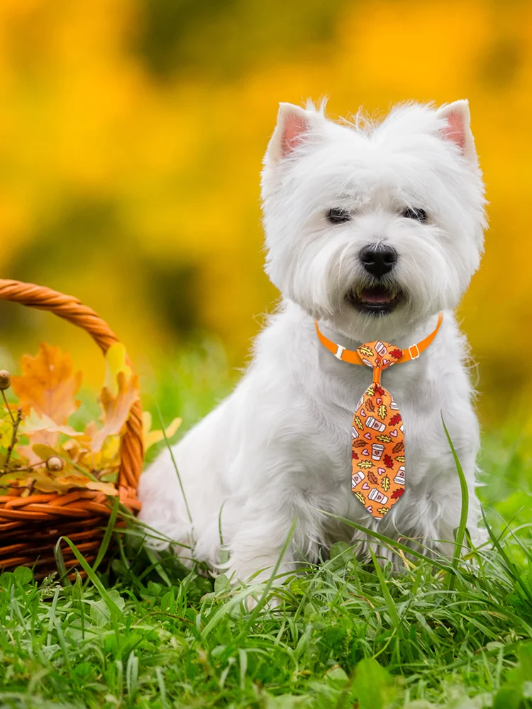 50/100PCS Small Dog Neckties For Dogs Fall Style Pet Dog Bowties Ties Dogs Pets Grooming Autumn Pet Supplies For Small Dogs 6