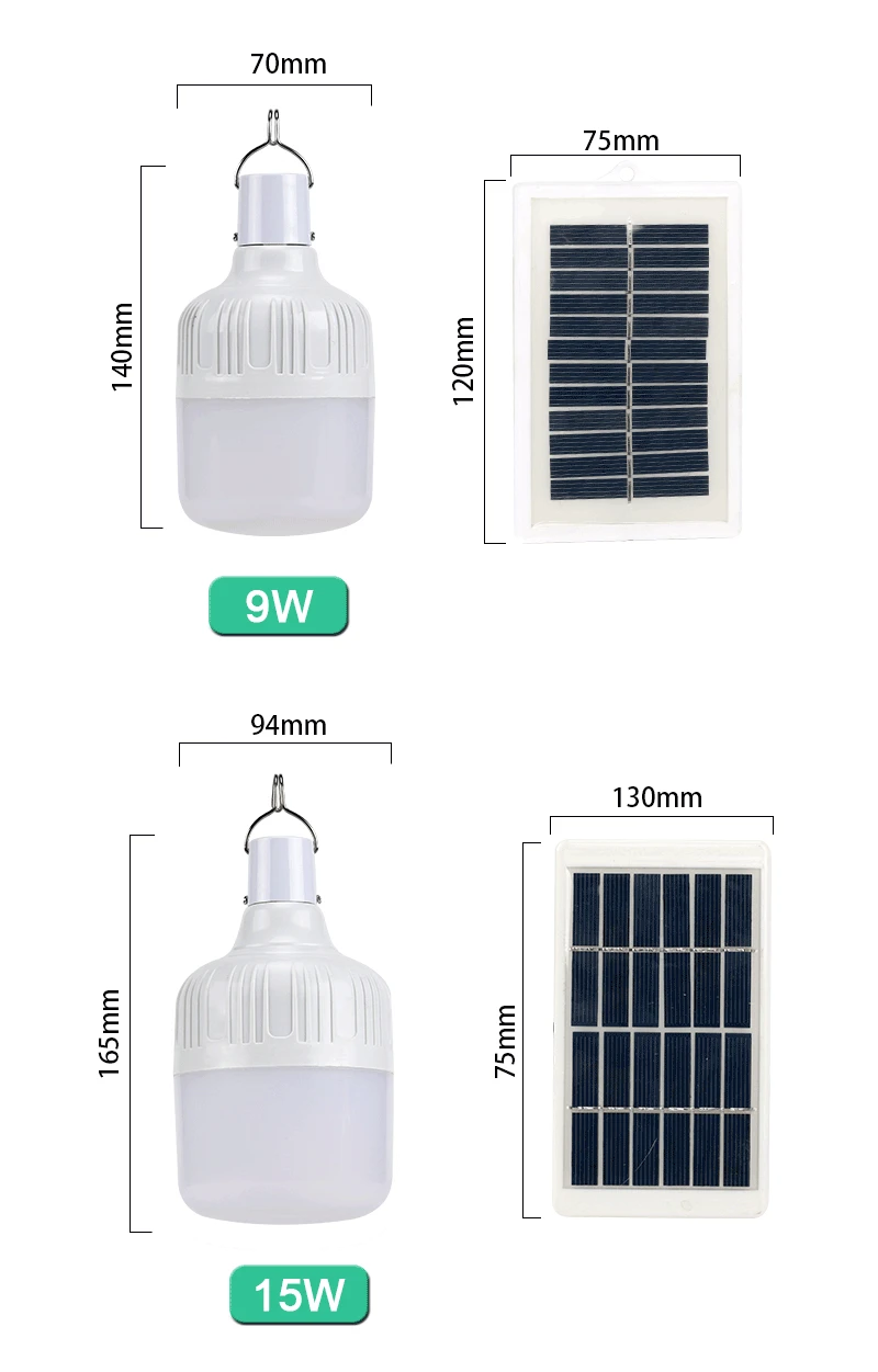 Portable LED Solar Lamp Charged Solar Energy Light Panel Powered Emergency Bulb For Outdoor Garden Camping Tent Fishing solar garden lights decorative