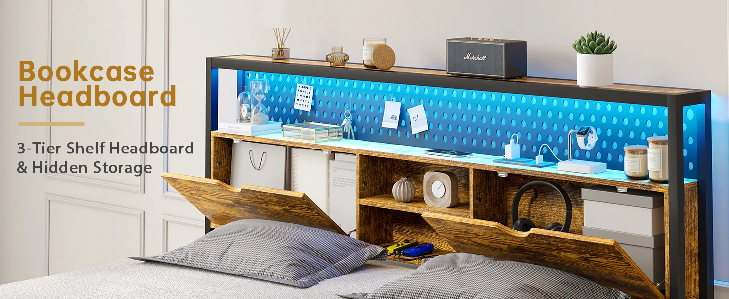storage headboard