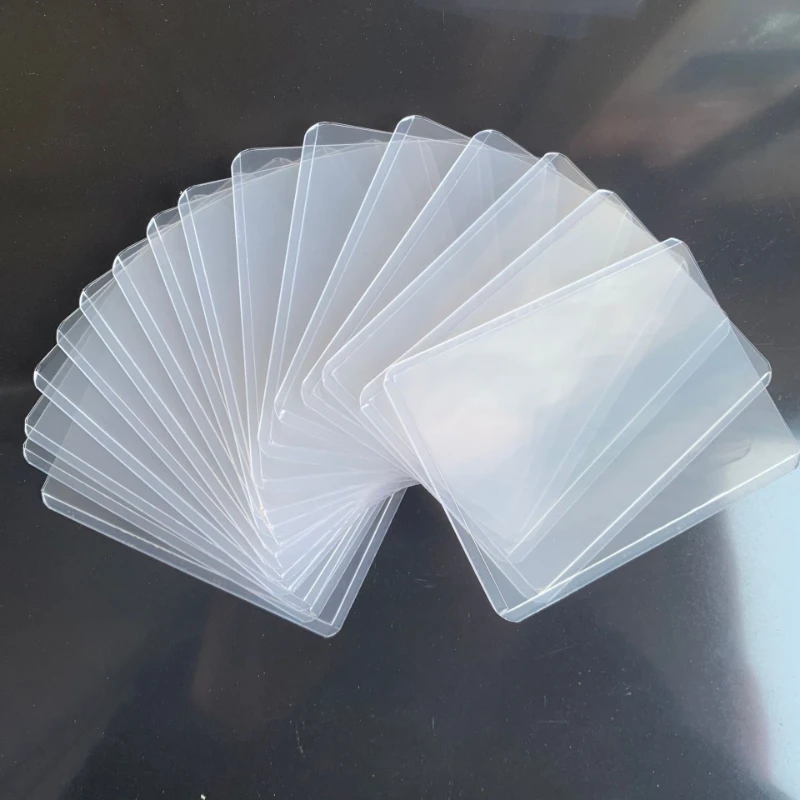 35PT Transparent Toploader HD Film PVC Card Holder NBA Star Card Holder Magic Game King Protective Case Hard id card holder coin holder plastic coin holder baseball card sleeves