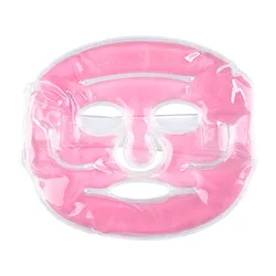 Cooling and Heating Gel Beads Face Mask for Relaxation and Spa Therapy (Pink)