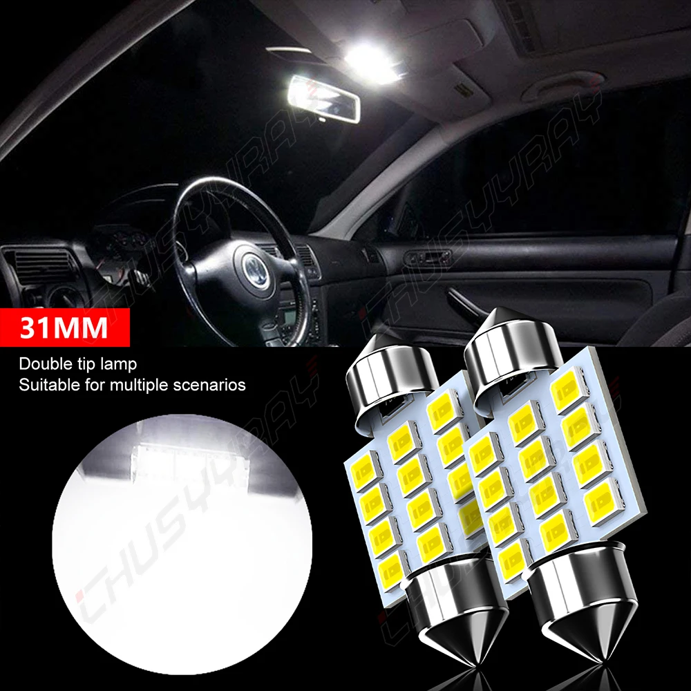 

CHUSYYRAY 2PCS Car lights Super Bright LED Headlights High Low Beam Fog Light Bulb White 6000K led lights for car