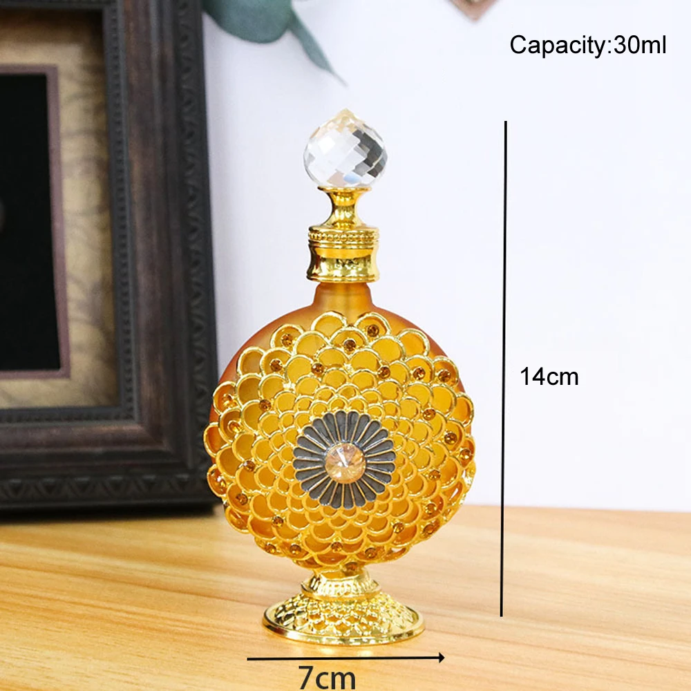 30ml Luxury Vintage Perfume Bottles parfum Mini Travel Essentials Oil Glass Dubai Refillable Perfume Refill mini Dropper Bottle