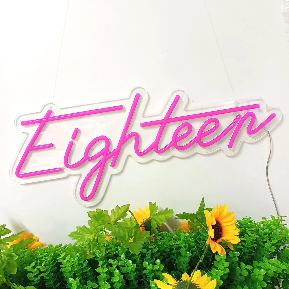 Scritta neon led monocolore Habibi eventi vari, matrimonio, anniversario