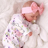 NPK 18inch Rosalie Newborn Baby Reborn Doll - Hand-Painted High-Quality 3D Skin Tone with Toy Included 3