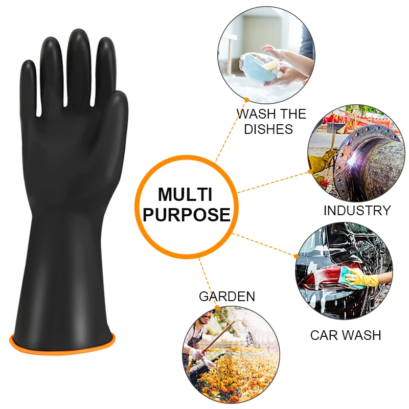 Cleaning Gloves Latex Fingers Scrubbing Rubber Kitchen Dishwashing Tools Washing Scrub Gloves Silicone Self Defense Luvas