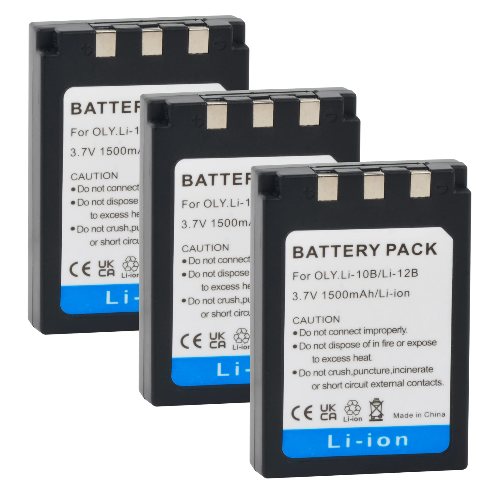 vhbw 3 x Li-Ion batterij 750 mAh (3,6 V) compatibel met camera Canon vhbw 3 x Li-Ion batterij 750 mAh (3,6 V) compatibel met camera Canon