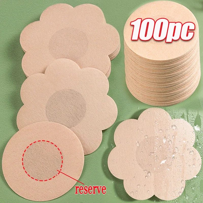 Disposable Nipple Cover 2/100pcs Women's Invisible Breast Stickers