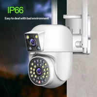 Caméra de sécurité extérieure étanche IPC360 HOME 4K 8MP, caméra de surveillance audio bidirectionnelle, écran pour touristes, WiFi PTZ 2K 4MP 5