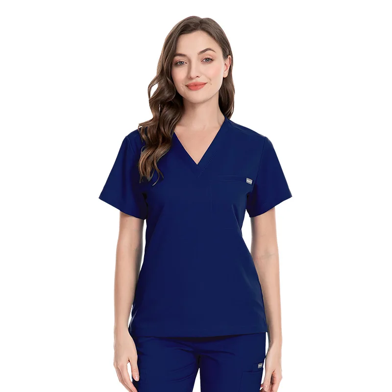 Hospital Scrub Set V-neck Operating Room Medical Uniform dental clinic Beauty Salon Doctor Surgical suit Pharmacy Nurse workwear