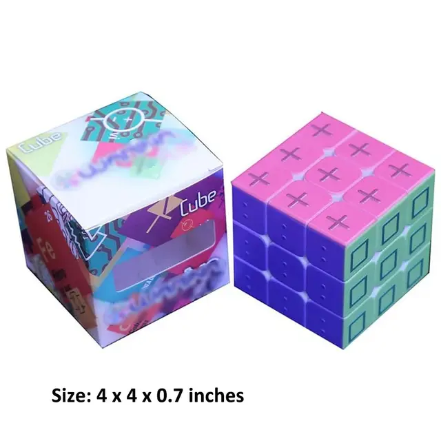 3x3x3 3D Blind Speed Cube Puzzle Relief Geometric Figure Magic Cube Puzzle Fingerprint Effect Games Educational IQ Item 6