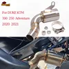 For KTM DUKE 250 390 250ADV 390ADV KTM250 KTM390 Adventure 2020 2021 Motorcyc Exhaust Modify Mid Link Pipe Slip On Stock Muffler