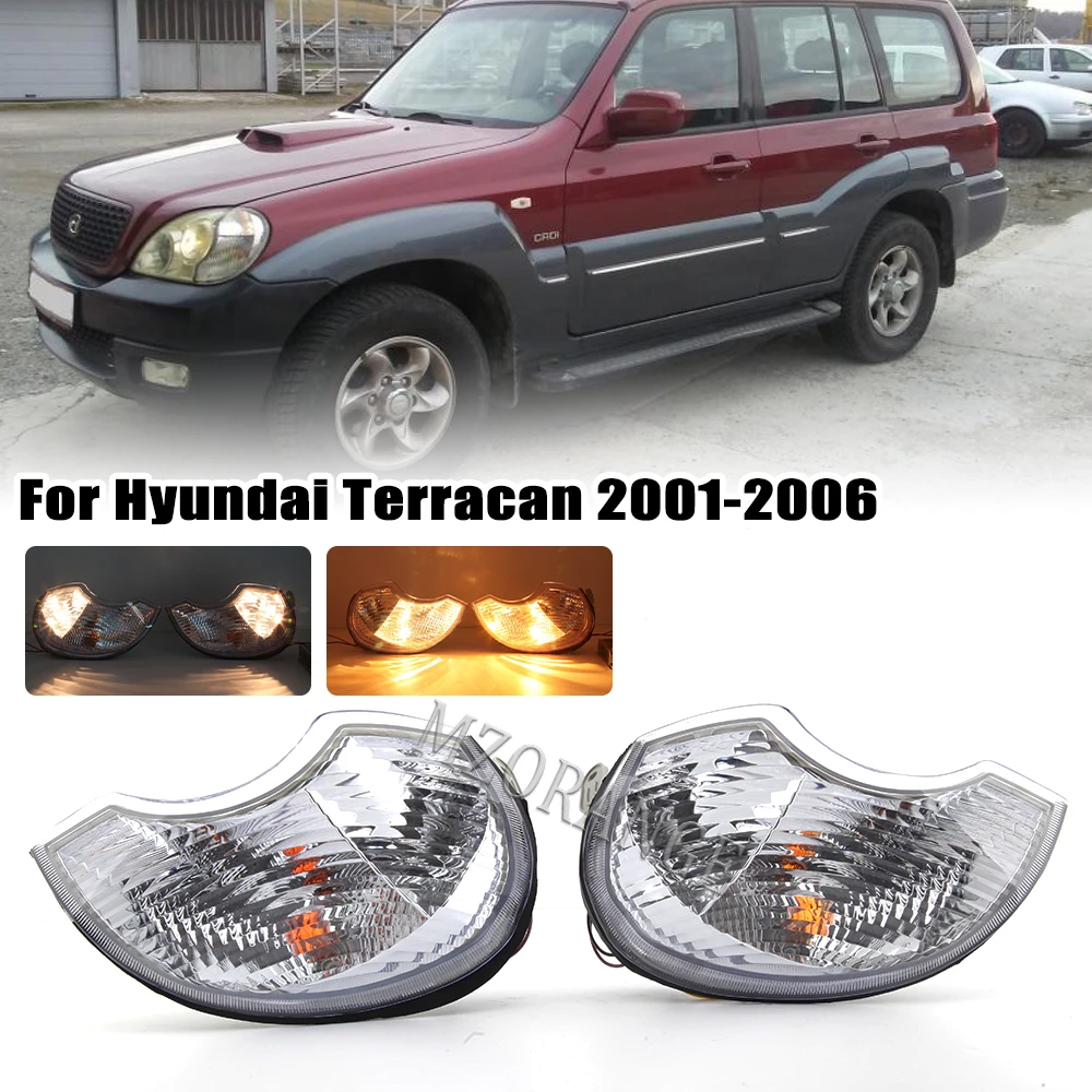 

Headlamp Front Corner light indicator For Hyundai Terracan 2001 2002 2003 2004 2005 2006 Wide light Turn Signal lamp with bulb
