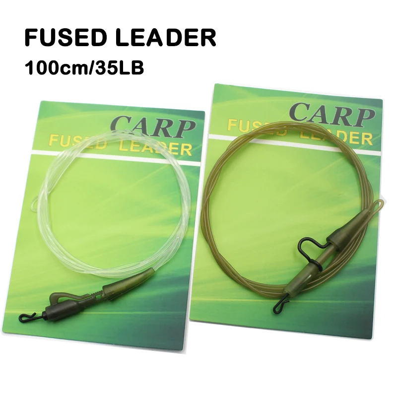 100cm 35LB Fishing Line Fluorocarbon Fused Leader QC Hybird Clip Quick  Change Swivel Carp Hiar Chod Rig For Carp Fishing Tackle - AliExpress