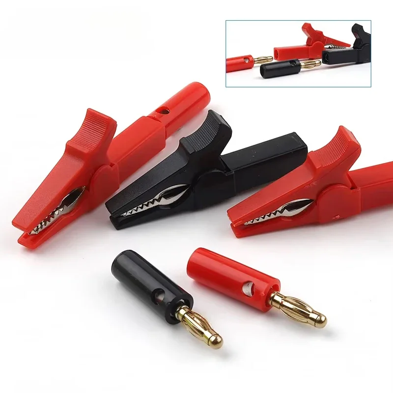 4 pz/set Clip a Coccodrillo + Spina a Banana, Sonda di Prova