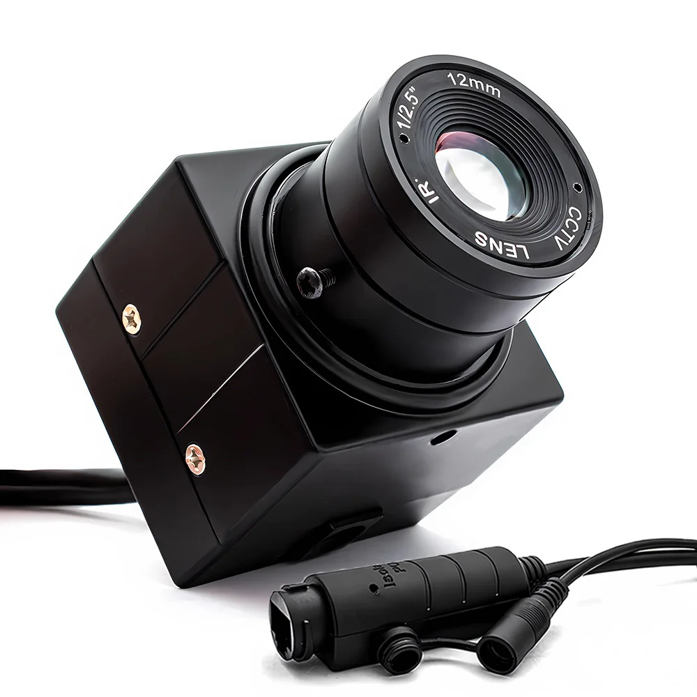Industrial 10X Zoom POE IP Camera 2/4MP Webcam Metal Box With Varifocal Lens Sup