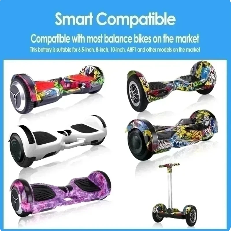 36V 12Ah Battery Hoverboard Rechargeable Li-ion Battery Pack Li-ion Cell for Electric Self Balance Scooter Hoverboard Unicycle 6