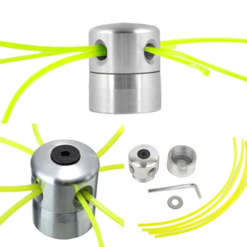 

Mower Accessories Weeder Head Aluminium Post With Four Trimmer Lines For Brush Cutter Grass Trimmer Garden Tool Parts