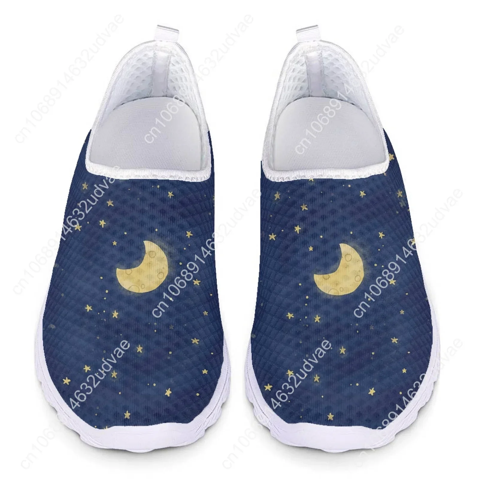 Fashion Iridescent Starry Sky Design Lightweight Breathable Shoes Comfortable Flat Walking Running Shoes Zapatos