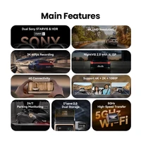 DDPAI 4K Dash Cam Z60 Pro Support Rear and Interior Car Camera SONY STARVIS2 Sensor 24h Parking 5GHz Wi-Fi ADAS GPS 4G Car DVR - Image 2