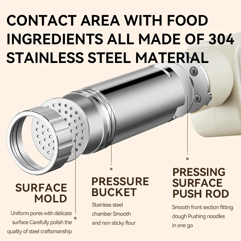 Handheld Home Noodle Maker 1PC Intelligent Automatic Noodle Dispenser Multifunctional Wireless Press Machine