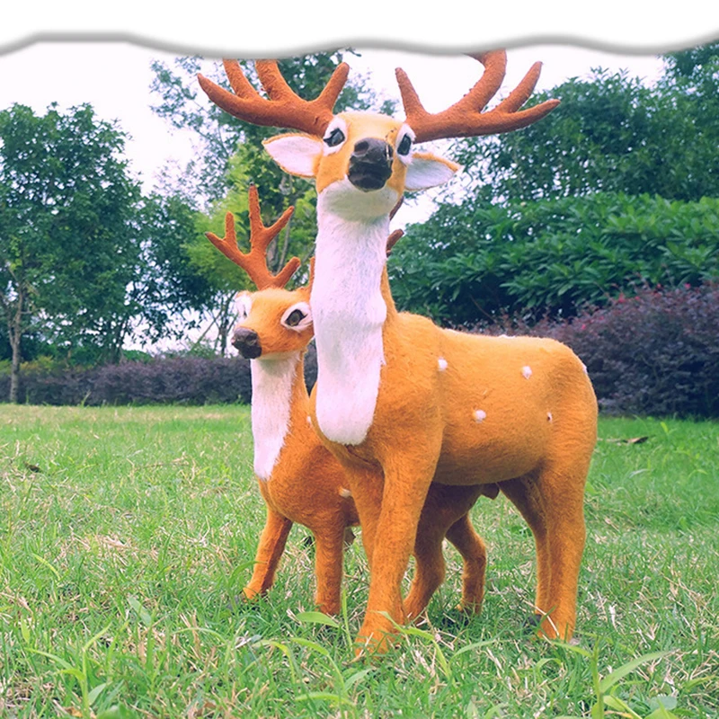 

Рождественский олень, рождественские украшения, искусственный Рождественский олень для дома, новогодние украшения