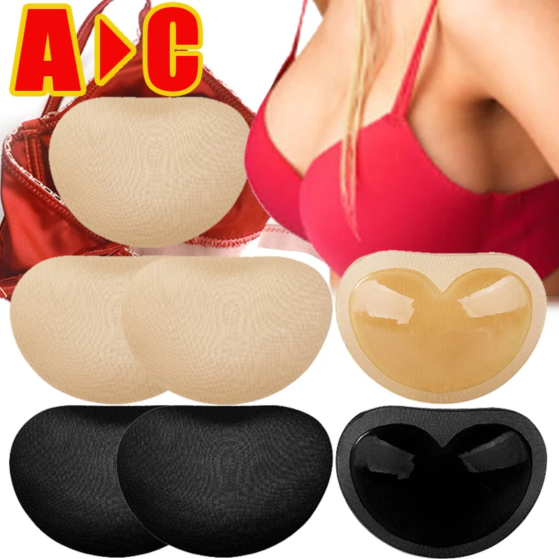 Bra Insert Pad Silicone Bra Cup Thicker Breast Push Up Self